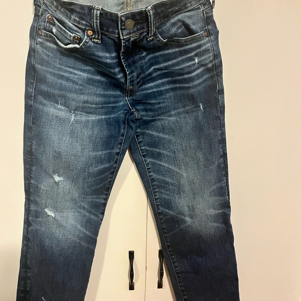 American Eagle Outfitters Kids Dark Blue Denim Jeans